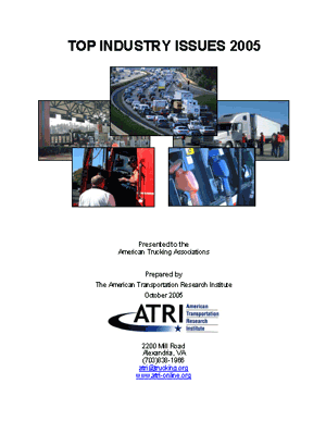 Critical Issues in the Trucking Industry - 2005
