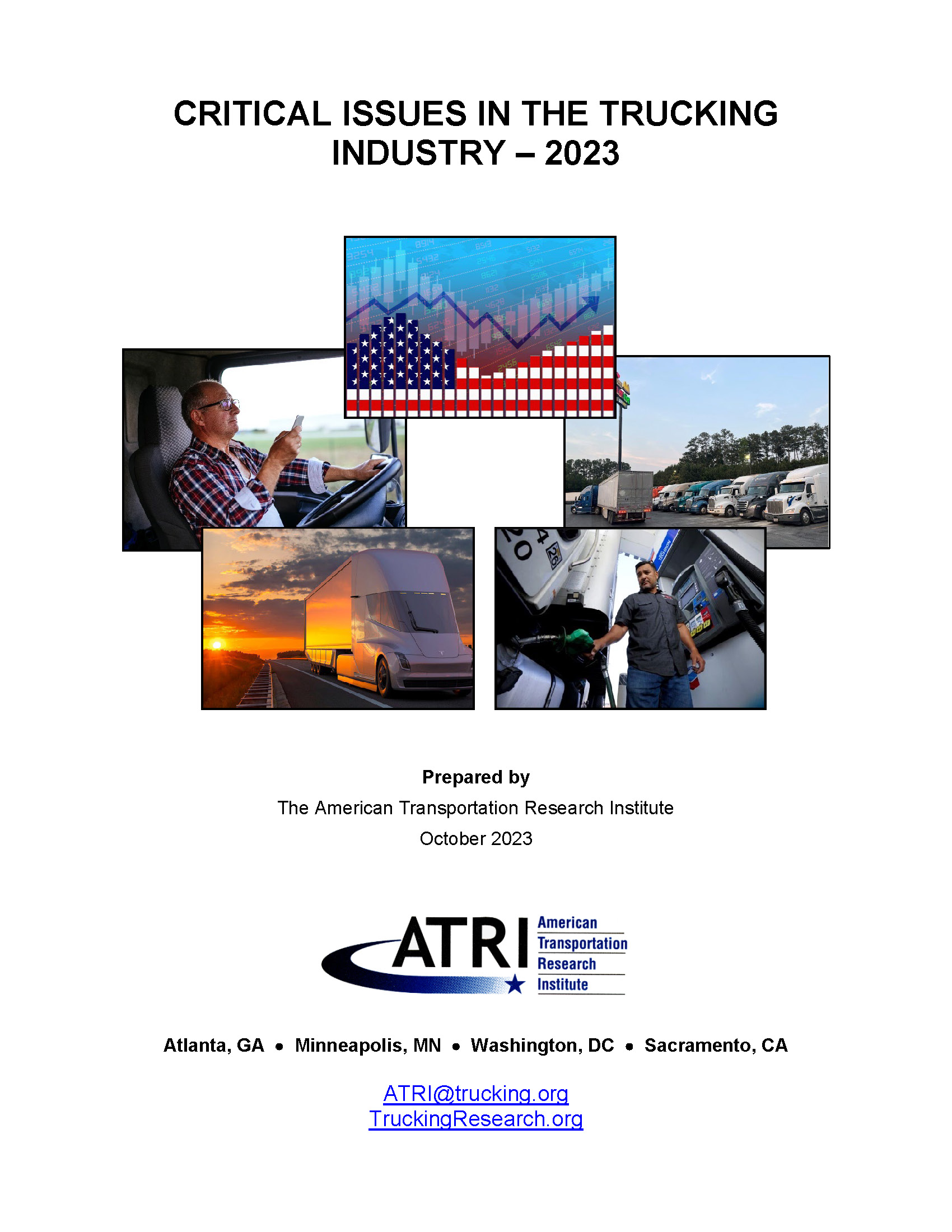 Critical Issues in the Trucking Industry Cover